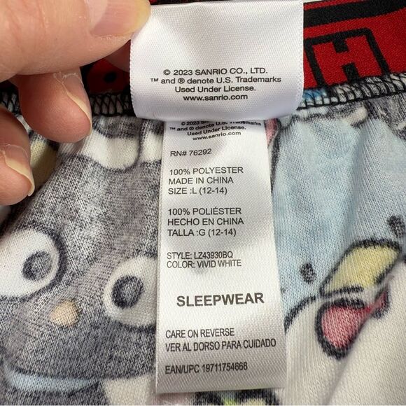 Sanrio Hello Kitty Pajama Pants Bottoms Sz L (12-14) - Picture 12 of 14
